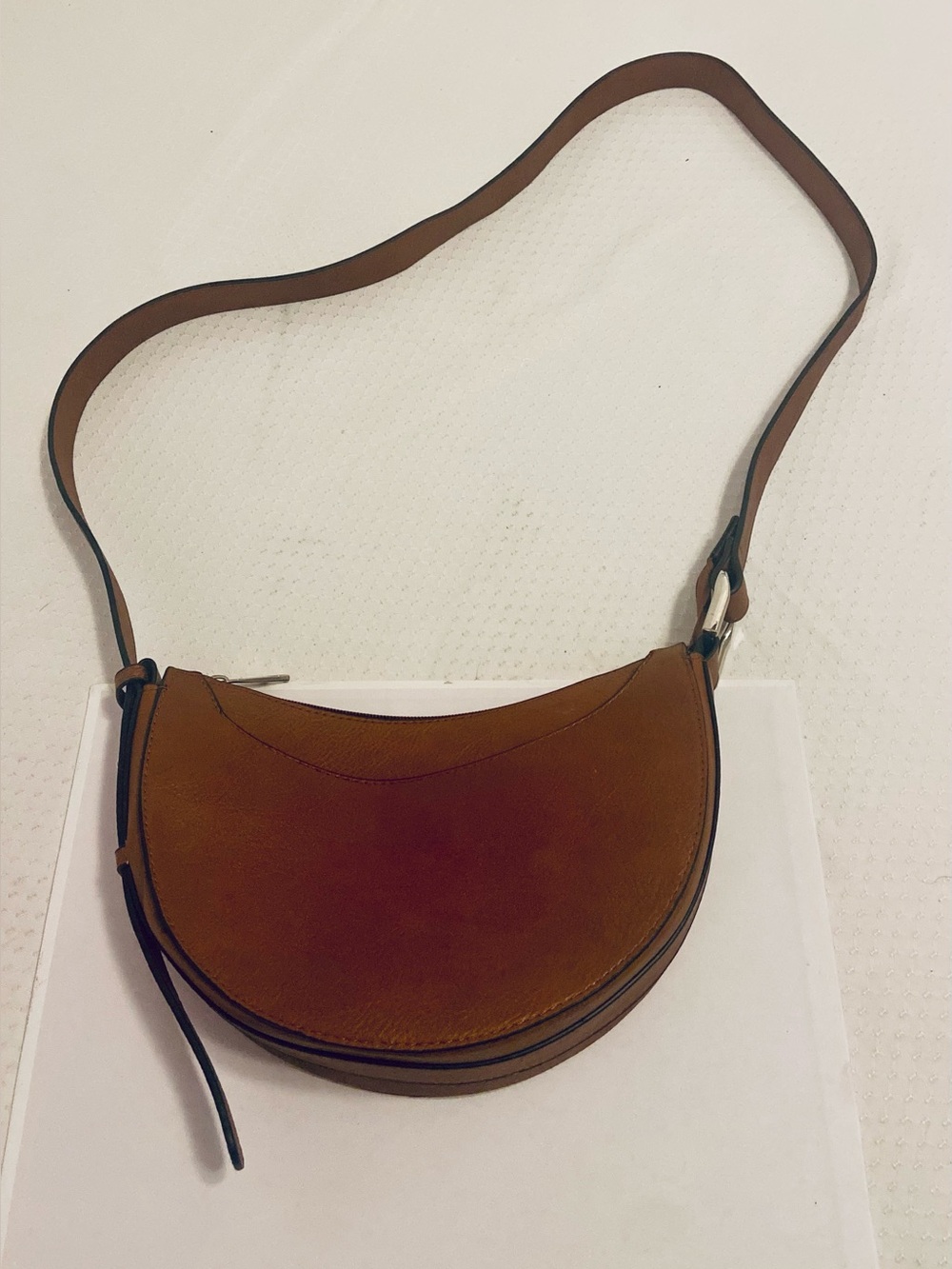 K. Carroll Vegan Leather Crescent Crossbody Bag. Made in USA.Excellent Condition